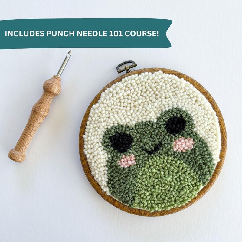 Frog Punch Needle Kit