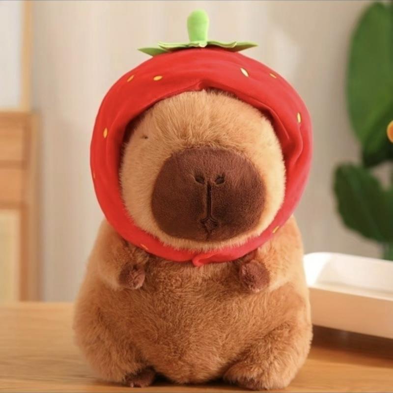 Capybara plush toys, cute simulated plush toys, soft animal decoration for family sofa and bed, pet plush, bedroom decoration