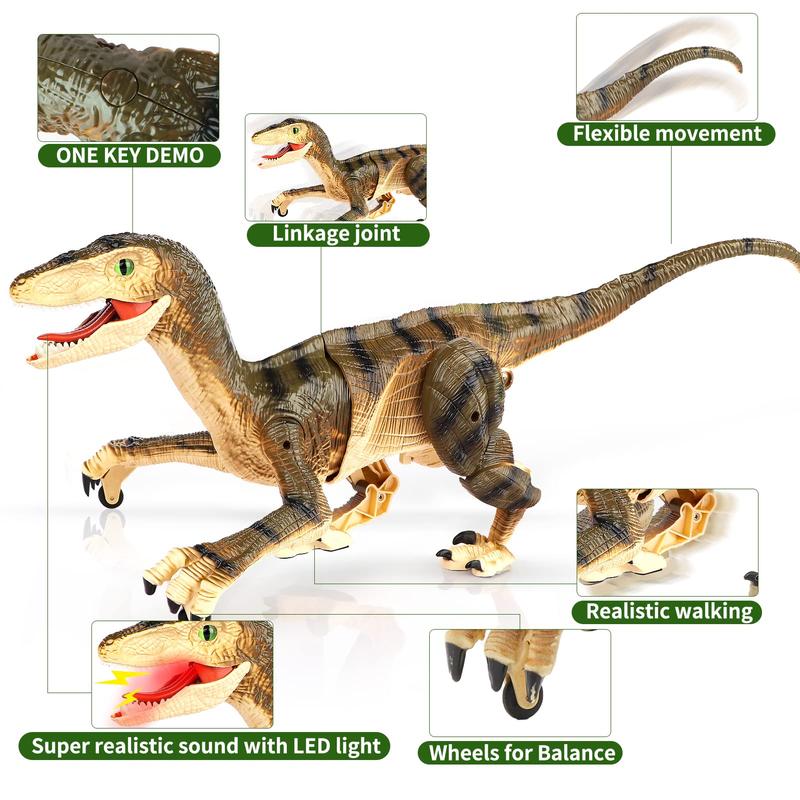 Interactive Dinosaur Toy with Lights, Sounds & Movement – Perfect Christmas Gift for Boys Age 4+