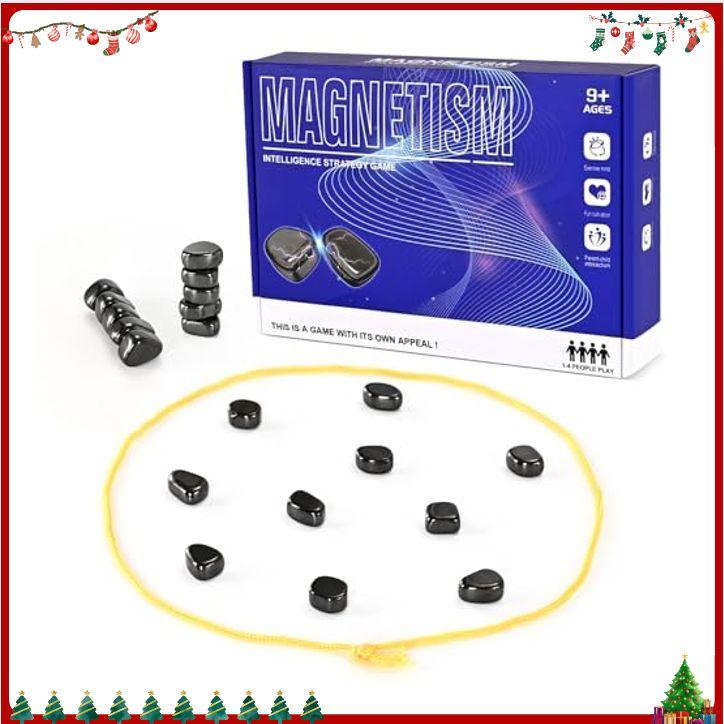 Magnetic Chess Game, Magnet Game with Rope, Party Travel Desktop Magnetic Strategy Game, Kids Gifts Family Games Educational Games for Kids and Adults