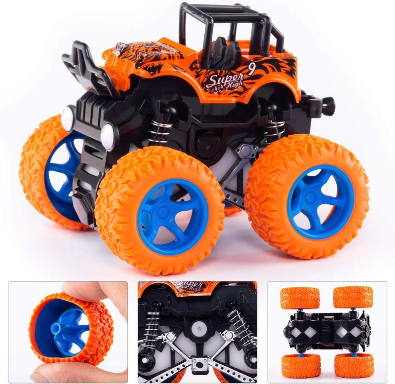 Hot Wheel Monster Trucks Toys, racing off-road trucks with huge wheel friction, shockproof vehicles for children, birthday gifts for boys and girls