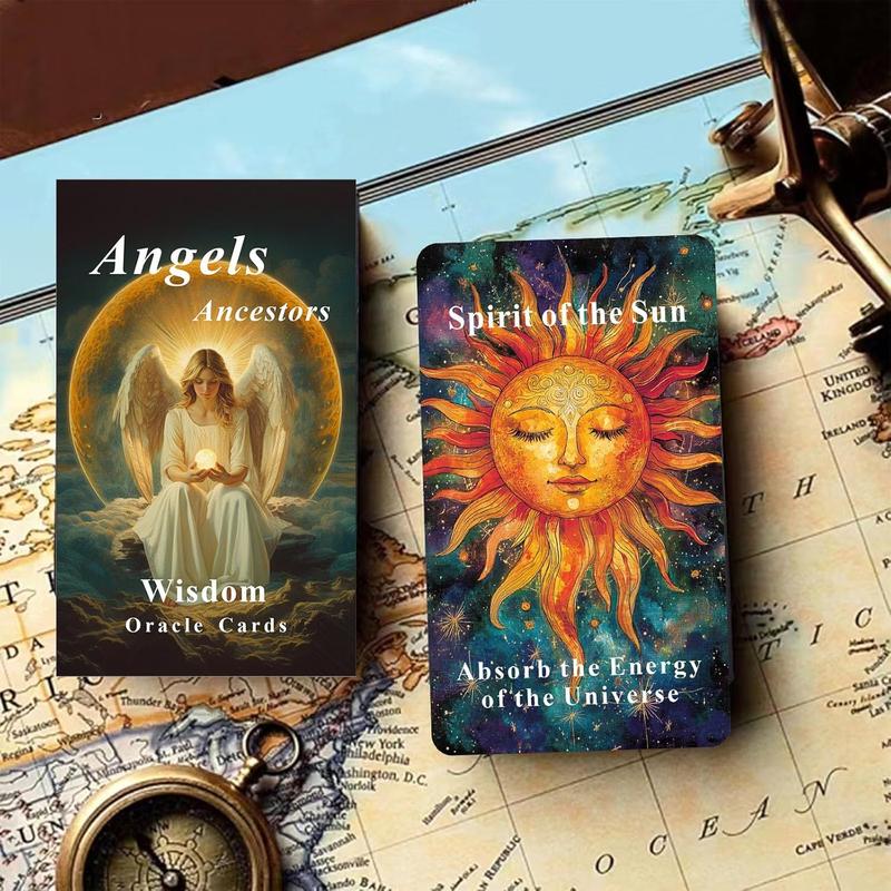 Bowen Angels Ancestors Oracle Cards Deck, Spiritual Guidance Oracle Cards for Beginners, Wisdom from Angels and Ancestors, Oracle Deck for Inner Growth and Cosmic Connection