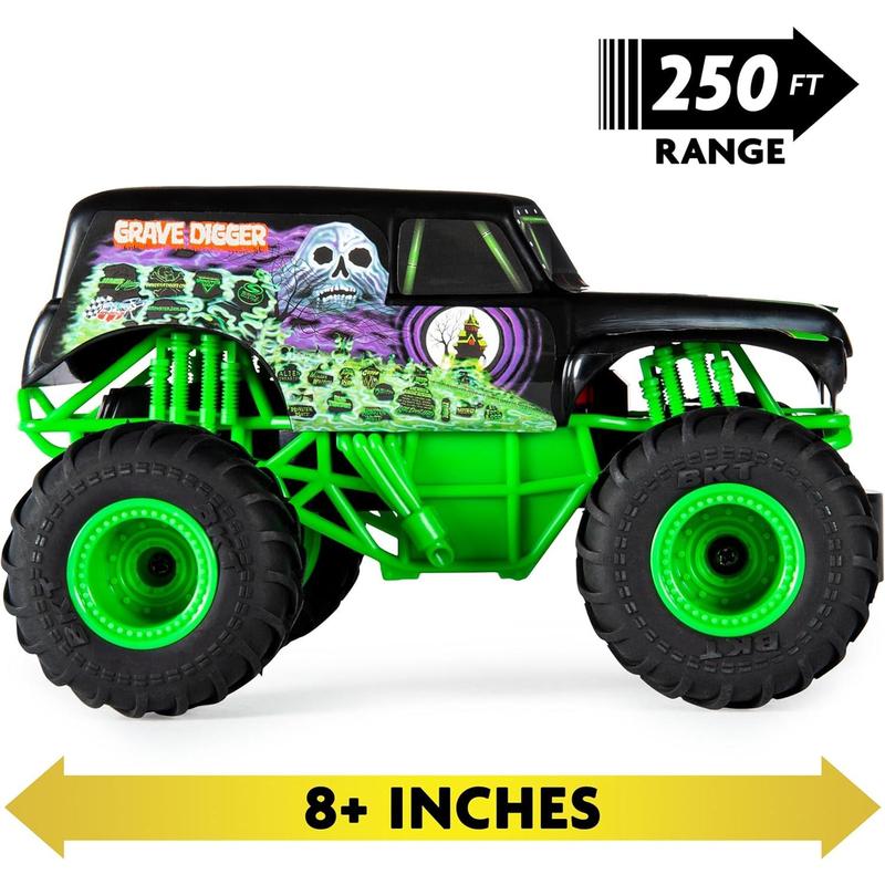 Monster Jam, Official Grave Digger Remote Control Monster Truck, 1:24 Scale, 2.4 GHz, Kids Toys for Boys and Girls Ages 4 and up