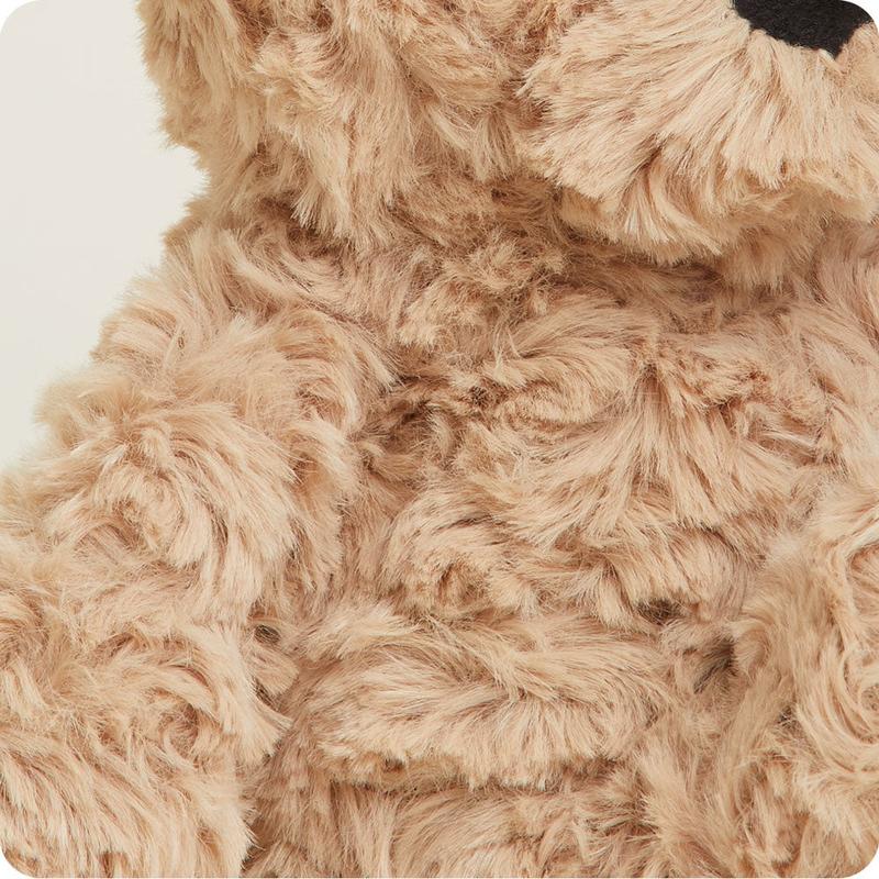 Brown Curly Bear Warmies Junior