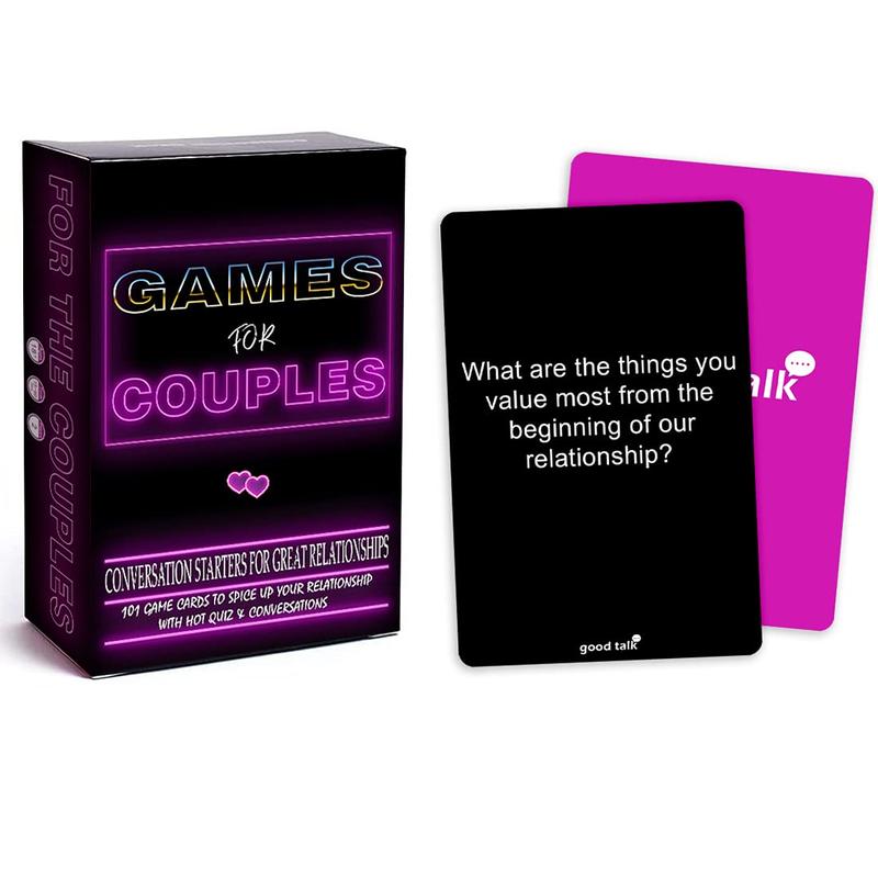 Couples Games - Conversation Starter Questions for Great Relationships - Fun Conversation Cards Game for Couples – To Explore & Deepen Connections with your Partner - Perfect Romantic Gift for Couples