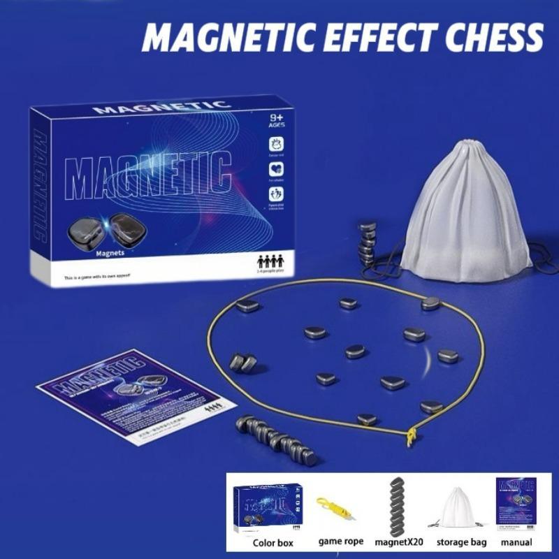 Magnetic Chess Set, 1 Box Portable Magnetic Chess Game with Storage Bag, Fun Festive & Party Game Supplies for Family Friend Classmate