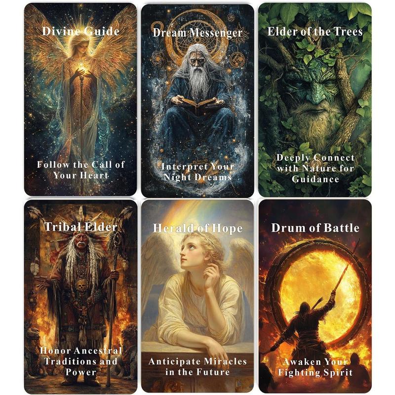 Bowen Angels Ancestors Oracle Cards Deck, Spiritual Guidance Oracle Cards for Beginners, Wisdom from Angels and Ancestors, Oracle Deck for Inner Growth and Cosmic Connection