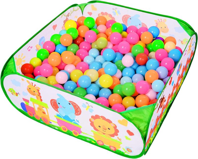 Toddler Ball Pit, Large Pop Up Animal Ball Pits, Play Tent for Babies Toddlers Boy Girls 1, 2, 3 Years Old for balls are not included